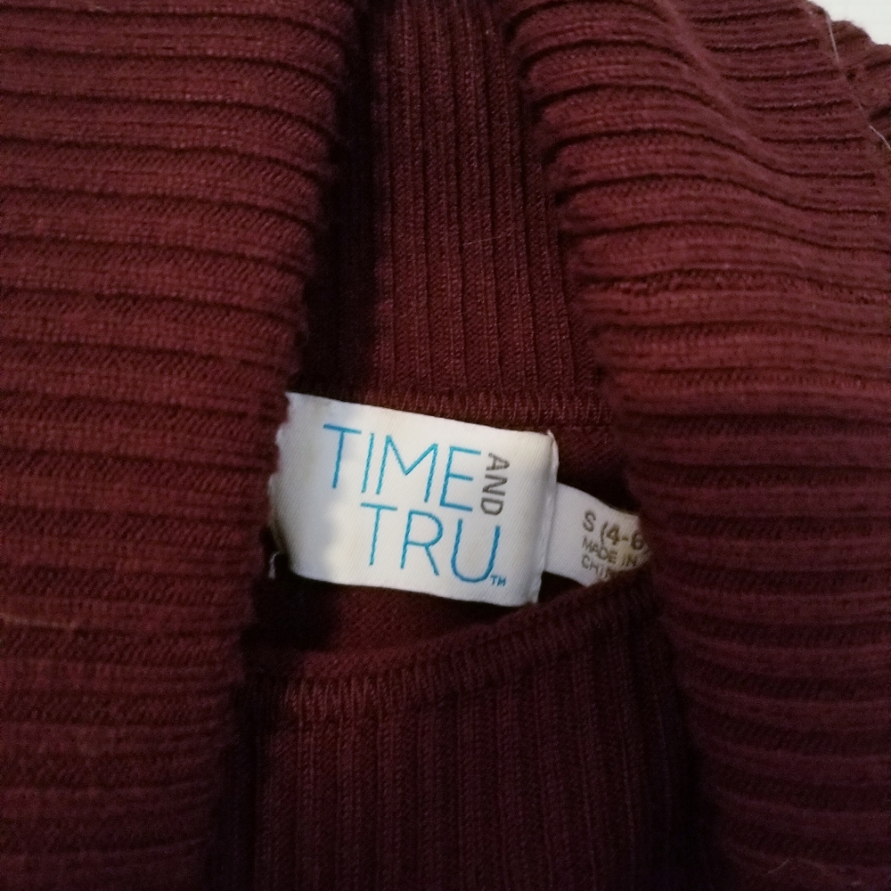 Red Turtle Neck Sweater - Picture 3 of 3